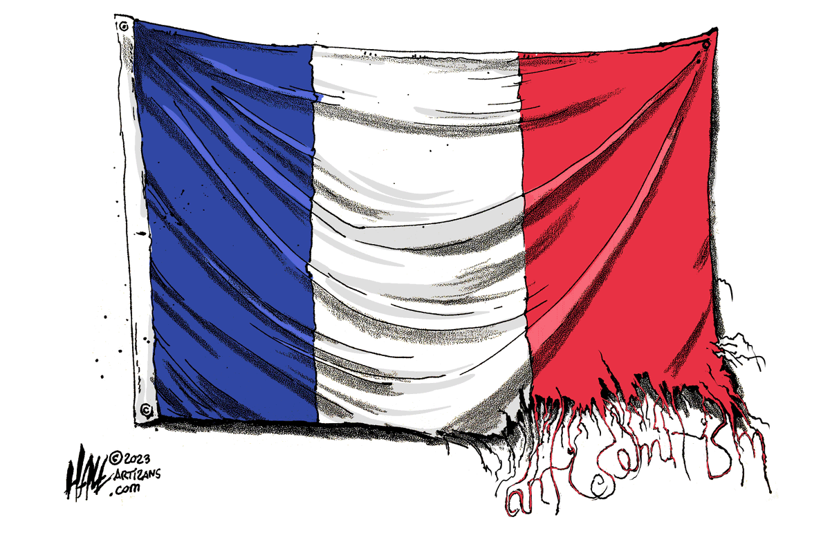 CartooningPeace's tweet photo. [EDITO]

"L’#antisémitisme attisé par la guerre au #MoyenOrient"

Notre édito hebdo est en ligne sur notre site : https://t.co/n1Ms6eNmyz

✏ @PareshNathtoons (Inde), @halltoons (États Unis), @m_cambon (France) https://t.co/9UEZW4OaCo