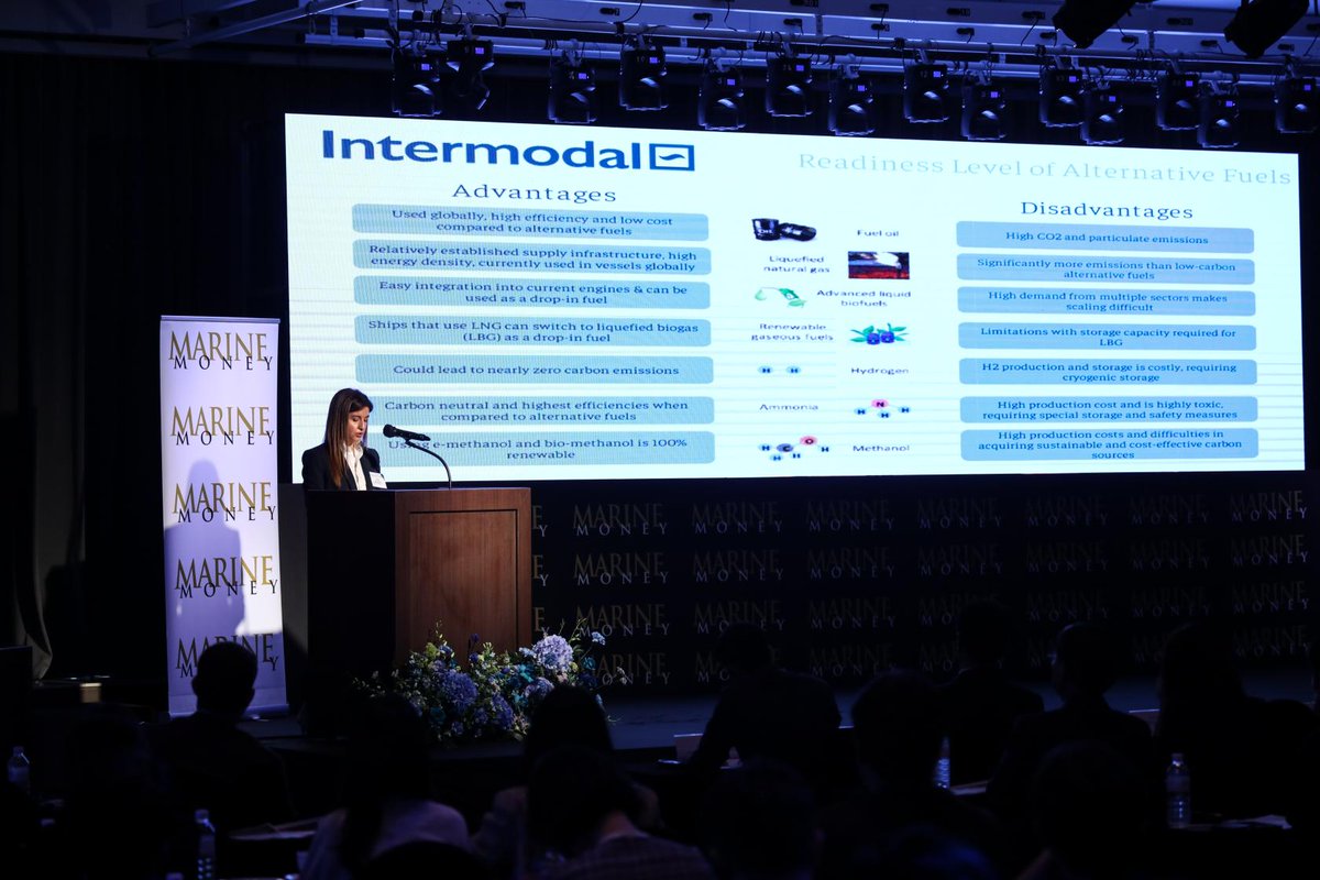 Intermodal_Res's tweet photo. We're pleased to announce that Chara Georgousi, Senior Research Analyst, represented our Research team at the Marine Money "Korea Ship Finance Forum 2023". This key event draws industry leaders and experts in maritime finance, shipbuilding &amp; global shipping making it a vital https://t.co/uP7sYHPSgN