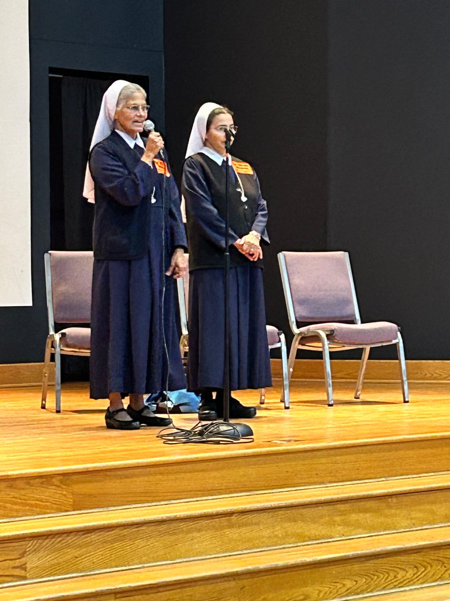 stannerockhill's tweet photo. We celebrate Vocation Awareness Week with a Vocation Discussion Panel of 3 Sisters (Nuns) from the Missionaries of Charity of St. Vincent de Paul, Fr. Joseph Pearce, Sarah Gaulteros, and Joseph LoCascio. Students learned about their calls from God to a new way of life in Christ https://t.co/S1v4vyZIIn