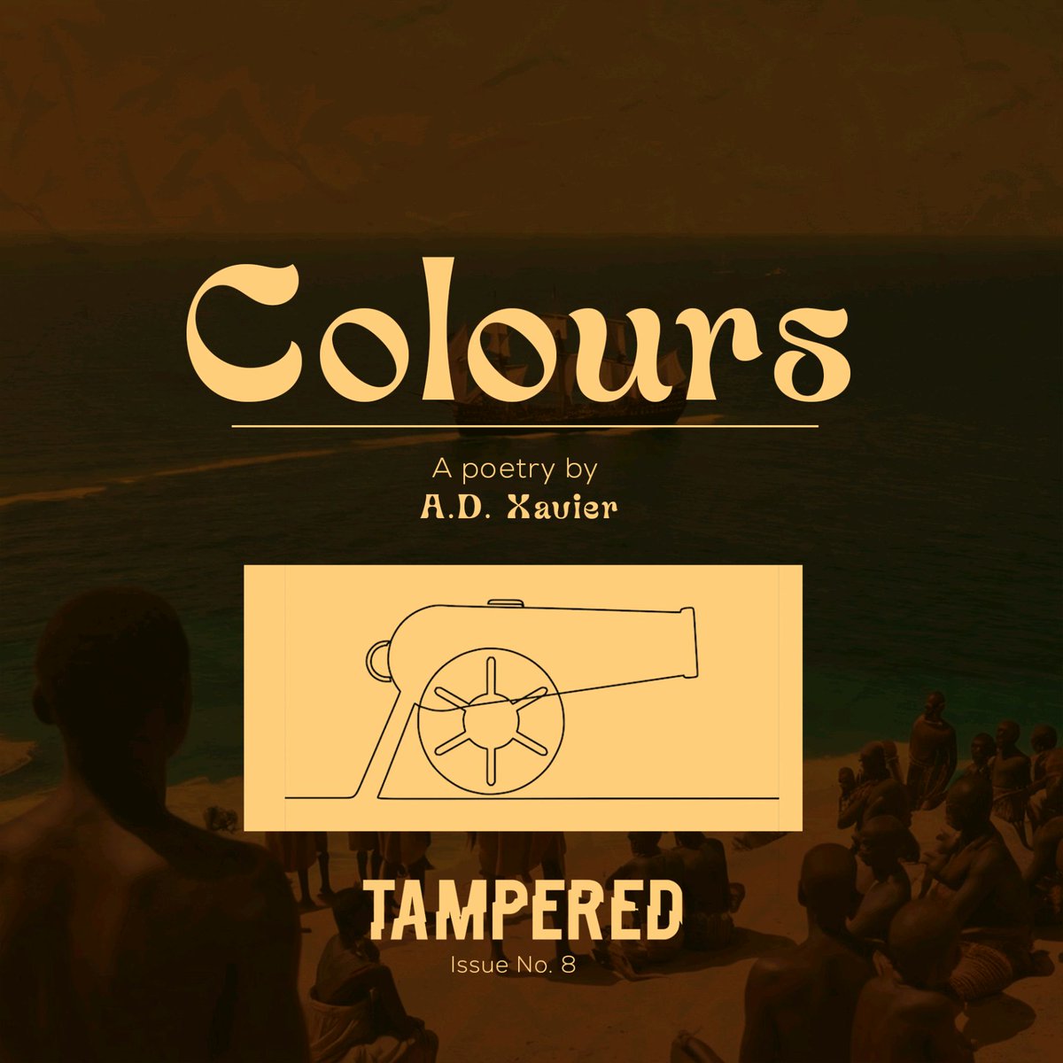 Tampered_Press's tweet photo. Centuries of skin colour-based subjugation cast a long shadow, staining the future with despair.

A.D Xavier's "Colours" and "En Route to Jamaica" are the first poetry pieces from our 8th issue.  Visit our website and read them first! 
https://t.co/PzBDbQ49yN https://t.co/wBJKLjCWJn
