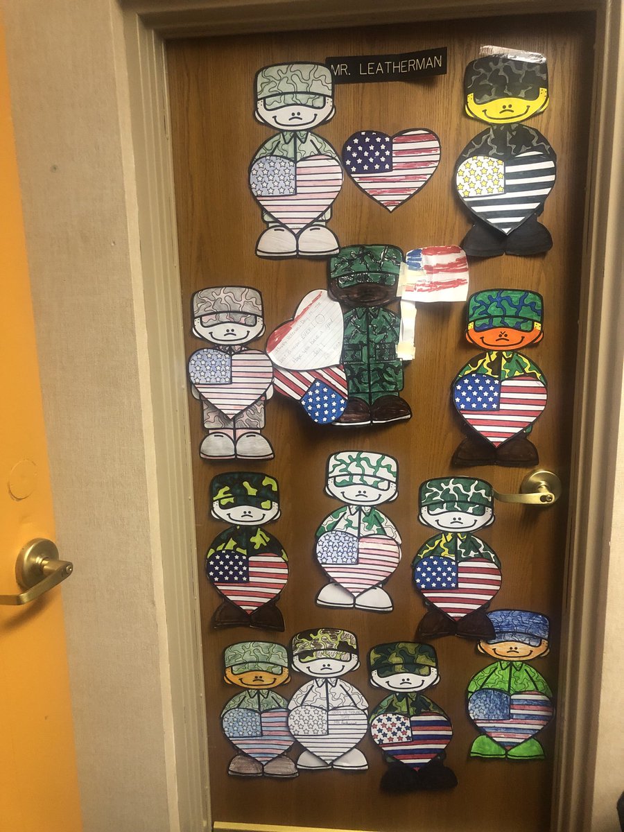 Evolveprincipal's tweet photo. Happy Veterans Day Eve!  What a great surprise:-)  #WeAreEvolve https://t.co/F7xR5F0Bil
