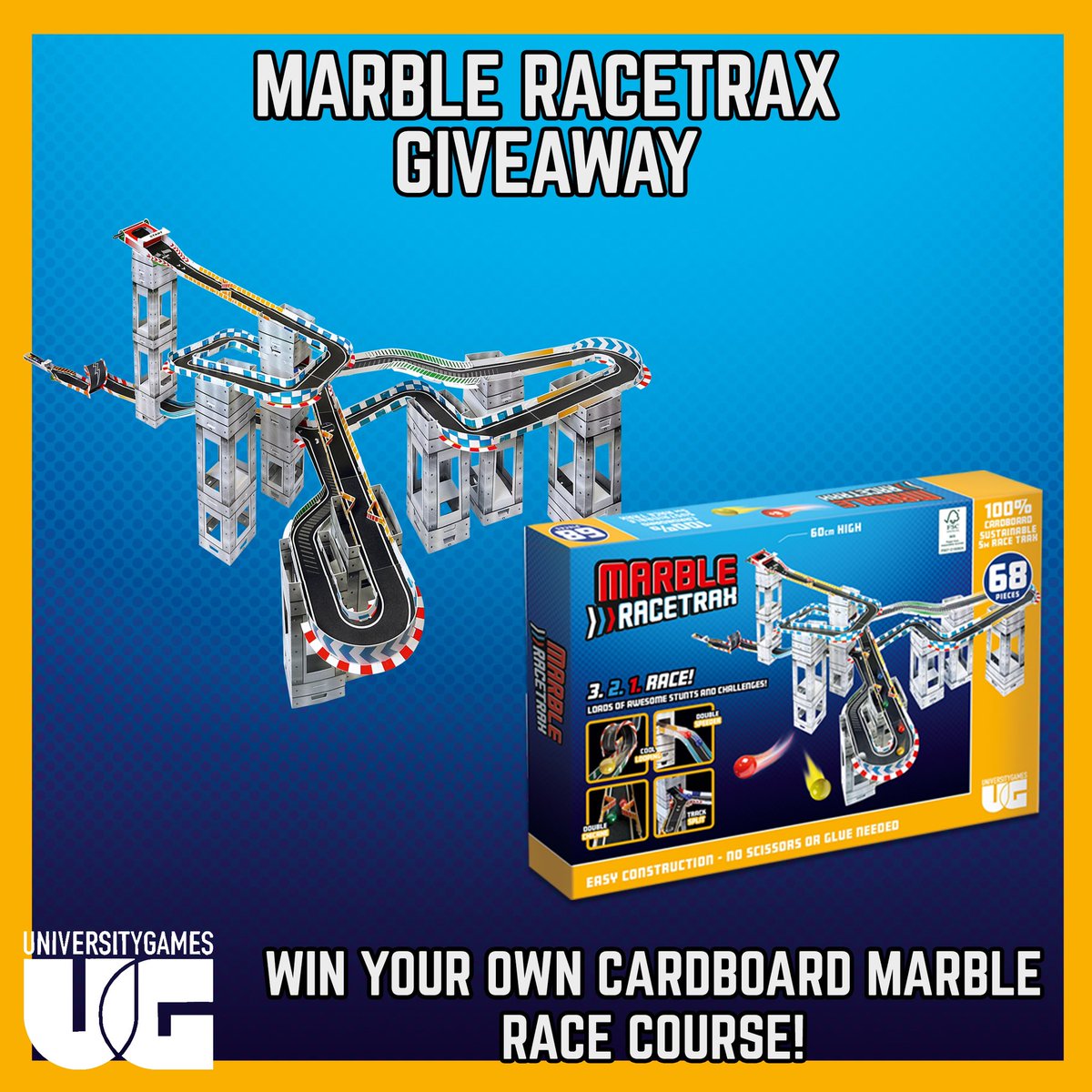 Marble RaceTrax Giveaway 💫 For a chance to win the new 68 piece Marble RaceTrax: • Follow • RT with #MarbleRaceTraxGiveaway Closes 8pm 15/11/2023 UK Only, Full T’s&C’s on FB & IG #Giveaway #win #FreebieFriday