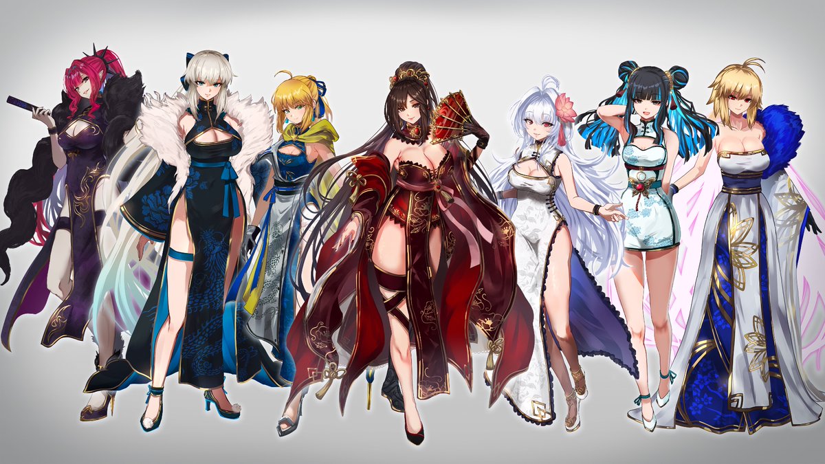 夏コミで描いた7騎。 冬コミも7騎です!(5騎+ゲスト2騎)