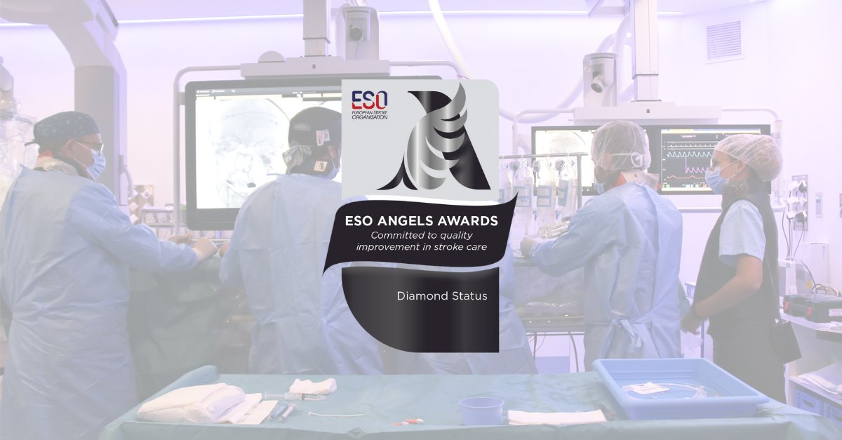 parctauli's tweet photo. 🔝El #ParcTaulí ha estat distingit amb el Premi Angels de la @ESOstroke, amb distinció diamant, per l’atenció del pacient amb #ictus🧠

Aquesta distinció reconeix la institució, la Unitat Codi Ictus i la qualitat assistencial de tot l’equip que participa en el seu circuit 📅 https://t.co/3hZsog2f11