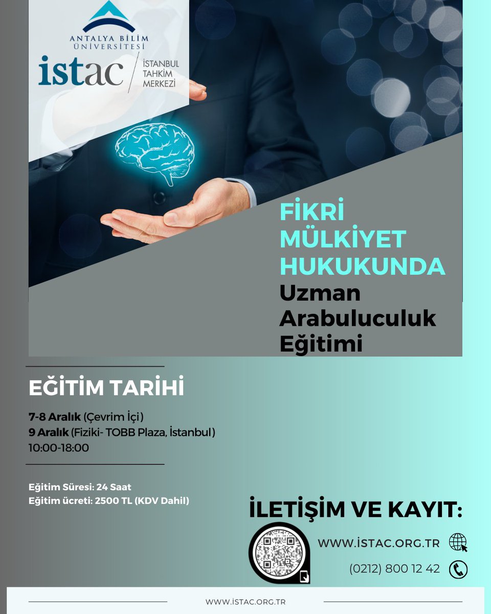 Detaylı bilgi ve kayıt için: istac.org.tr/tr/fmhuae/