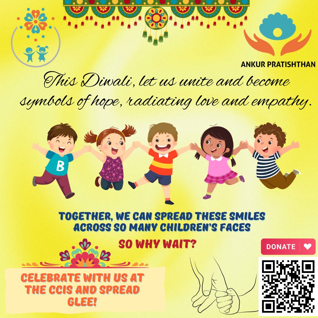 This Diwali, we can make a difference TOGETHER!🌟⭐
.
.
.
.
.
#diwali #donate #donatetoday #ngo #bethechange #AnkurPratishthan #festiveseason #ngoankur #ngoindia