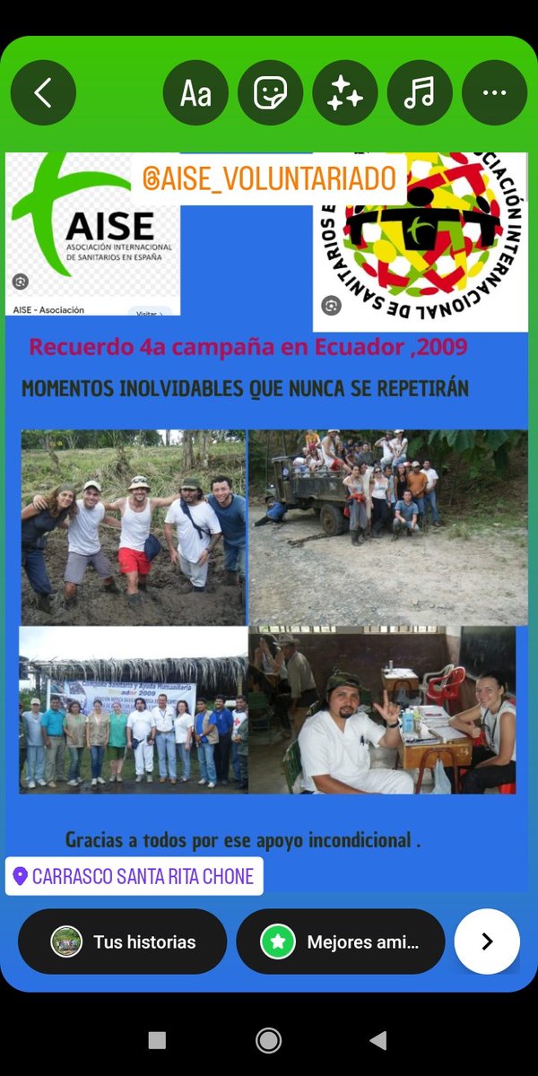 Campaña sanitaria en Ecuador.
Recuerdo de 4a campaña.
Momentos únicos e inolvidables.
<a href="/AiseAlmeda/">CD Aise Almeda</a> 
<a href="/Nebrizam/">Ney Briones zambrano</a>