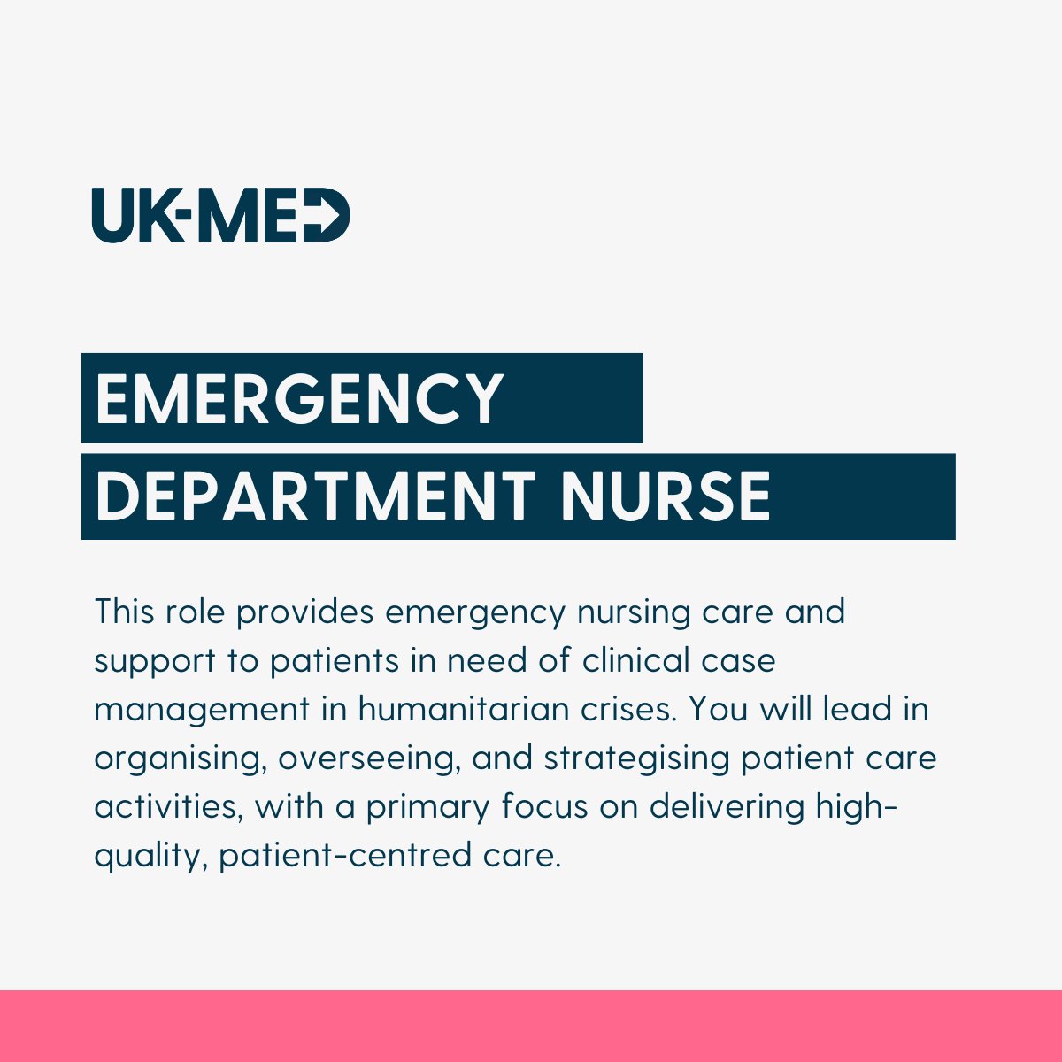 UKMed's tweet photo. 🚨Are you a UK-based #nurse with an interest in humanitarian #healthcare? We're recruiting nurses to join our deployable register. Link below 👇

https://t.co/lY3sejej4I

Follow us on social media, as we'll be advertising more roles in the coming months. https://t.co/FEsAzSiLI3