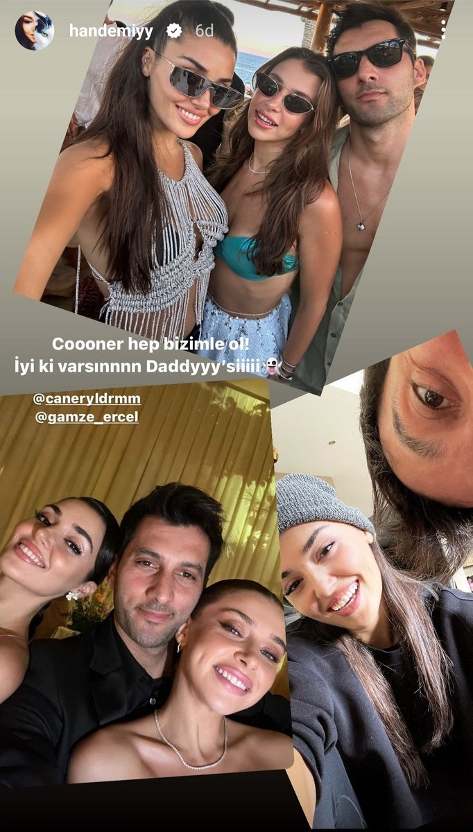 İyiki varsın Daddyyy😎🥳 @cnryldrm #HandeErçel #CanerYıldırım