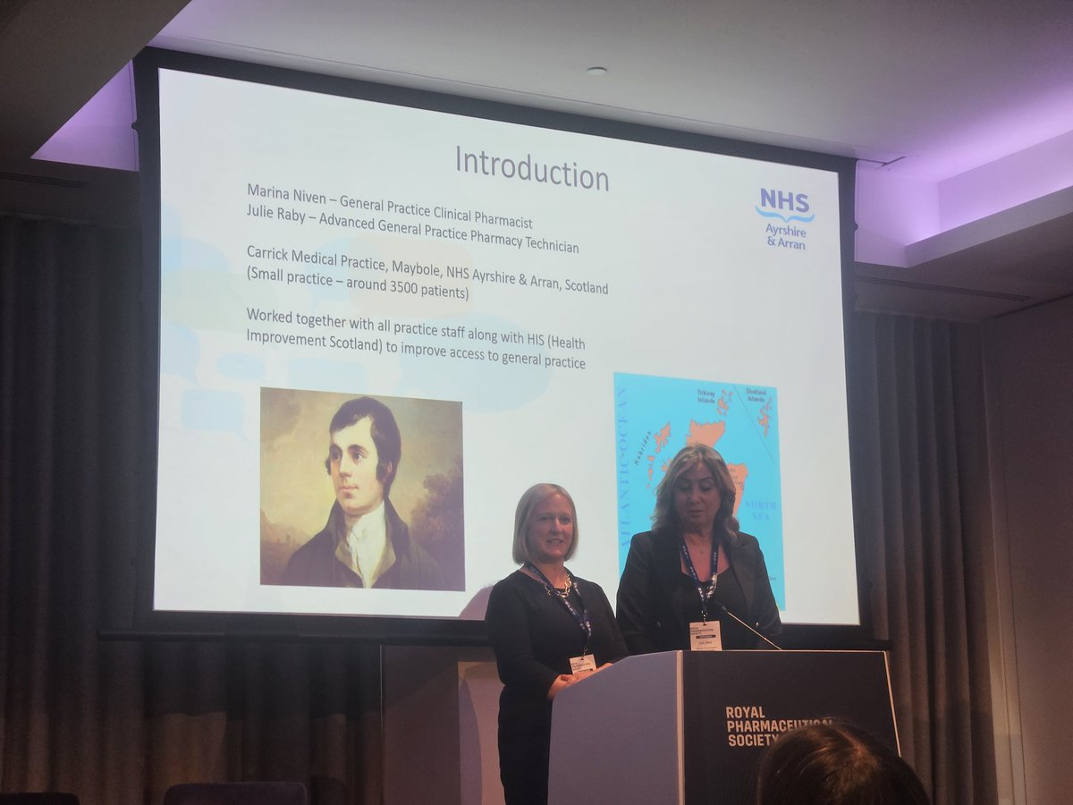 p4myoung's tweet photo. Brilliant outcomes from a team approach to reducing unplanned antidepressant prescribing and improved patient care. Well done Marina and Julie @Murnie1202 #RPSConf23 @NHSAAAPharmacy https://t.co/31oumqY3BQ