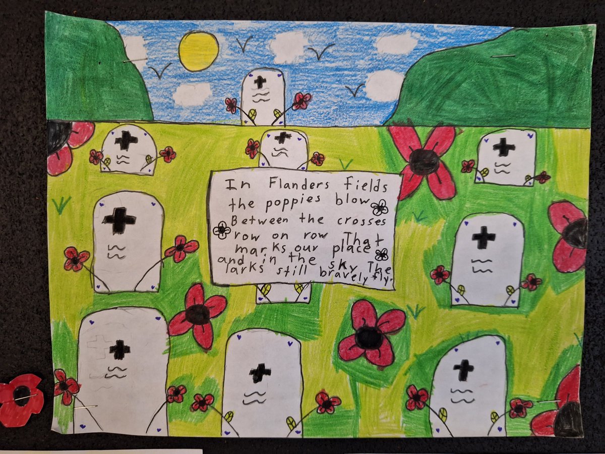 S__DiPasquale's tweet image. Grade 2s finished their Remembrance Day art ❤️ #space #RemembanceDay @TCDSB @JSlipyj #elementsofdesign #LestWeForget