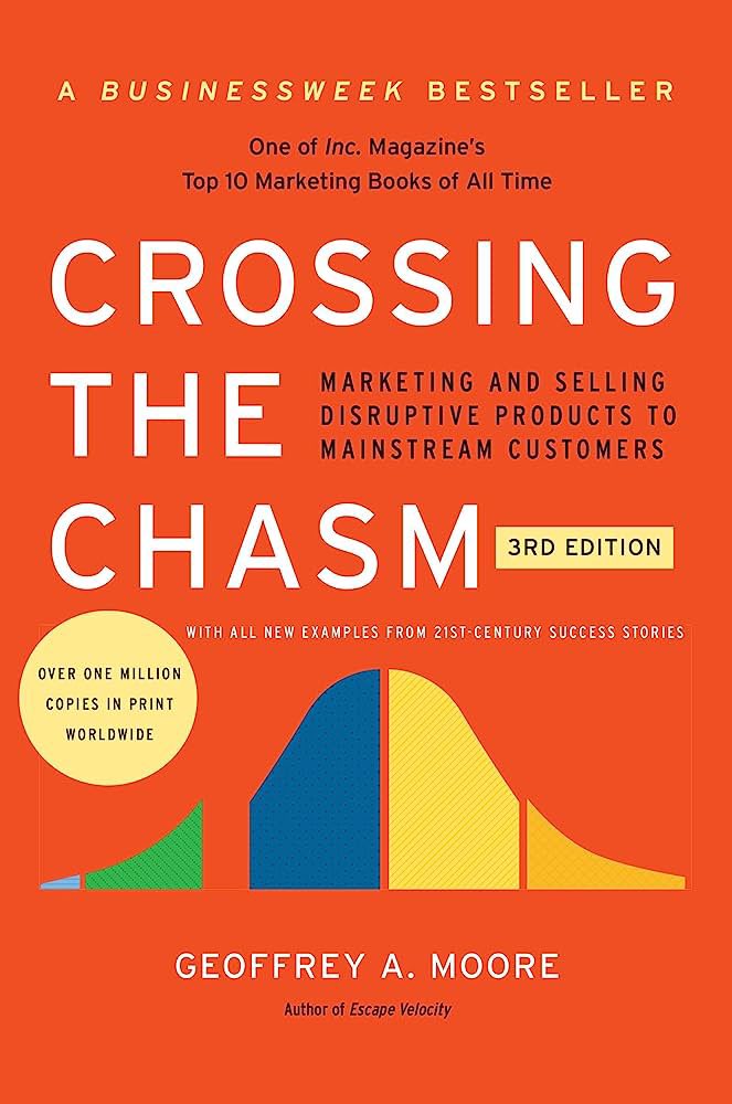 It’s Friday! #BookforTheWeekend. 

Geoffrey Moore’s oldie but goodie teaches you how to market and sell disruptive products to mainstream customers. 

Absolute essential reading for startups and marketers seeking to turn innovative products into mainstream success. #TechMarketing