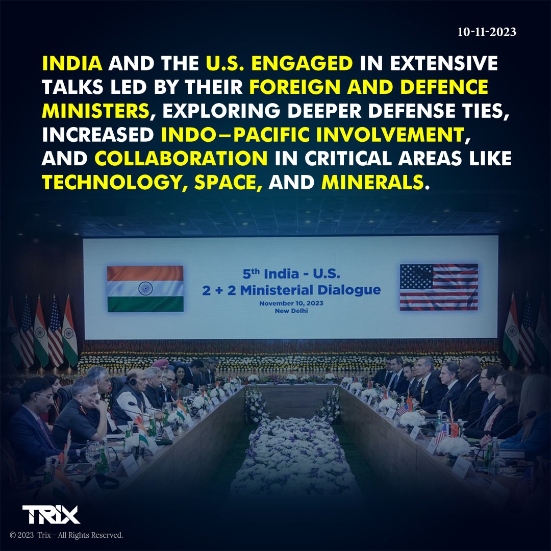 'India-U.S. Talks: Strengthening Defense Ties and Indo-Pacific Cooperation'

#IndiaUSRelations #DefenseTies #IndoPacific #TechnologyCollaboration #SpaceCooperation #BilateralTalks #trixindia