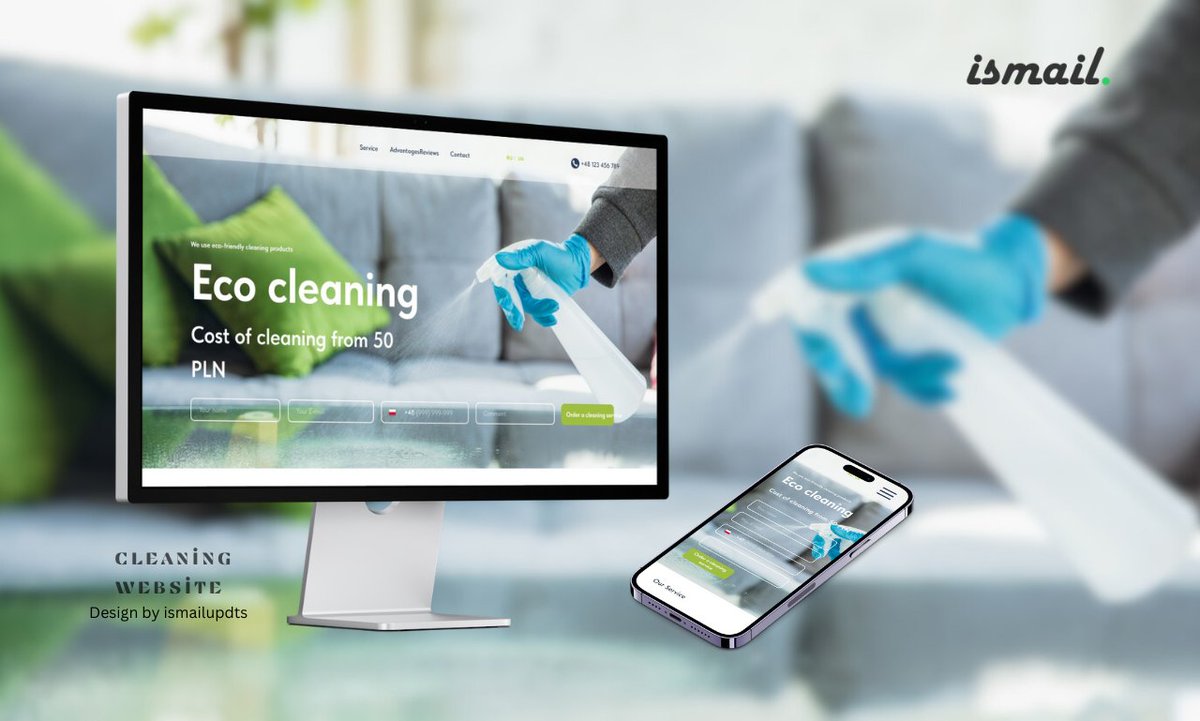 ismailupdts's tweet image. 💼 Specializing in clean and professional website design services, I&apos;ll help you attract potential customers and leave a lasting impression. Let&apos;s collaborate and discuss your vision! #webdesign #cleaningbusiness