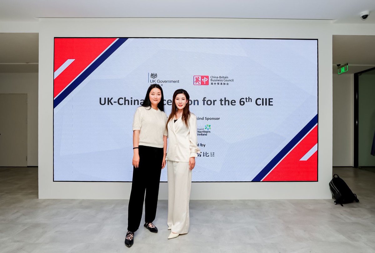 Proud to be part of the 6th China International Import Expo (#CIIE) in Shanghai this week with 60 British companies exhibiting across a range of sectors including consumer goods, luxury and technology.

More here: bit.ly/SMKXCIIE

#UKChina #chinainternationalimportexpo