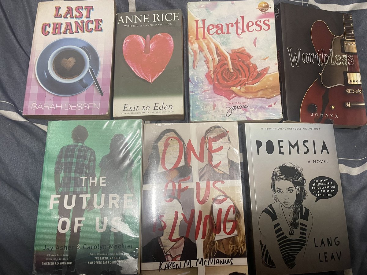 EnhaMainPop's tweet photo. BOOKS FOR SALE!!
Lfb ph wts books wattpad

selling for funds (need for school)

price range: 50-300 php

last chance: 80 php
anne rice: 50 php 
heartless: 130 php
worthless: 130
the future of us: 230
one of us is lying: 220
poemsia: 300

mop: gcash/mod: flash/opt: can reserve https://t.co/ifemtntcUu