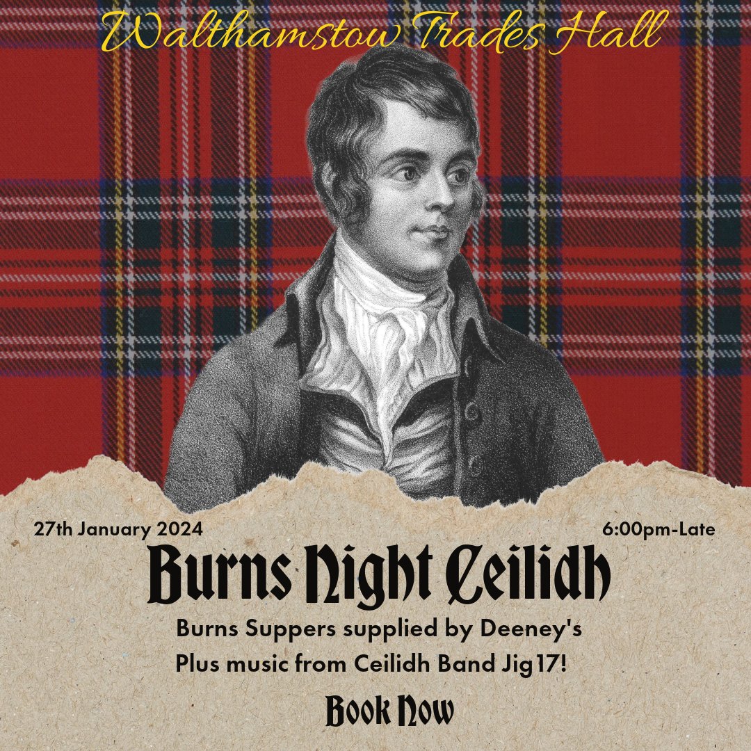 🍮🔥🍽️🏴󠁧󠁢󠁳󠁣󠁴󠁿📝 Where's the haggis emoji???
We are SO excited to announce our Burns Night Ceilidh '24 because there's no better way to get your new year off to a dancing start and who says the festivities have to stop in January anyway!