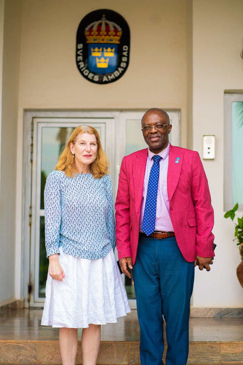 A catching up courtesy call to H.E the Ambassador of Sweden to the Federal Republic of Nigeria today to share our views on Nigeria health development and health security challenges ahead of #NCH64. @WHONigeria is committed to support #SRHR targets