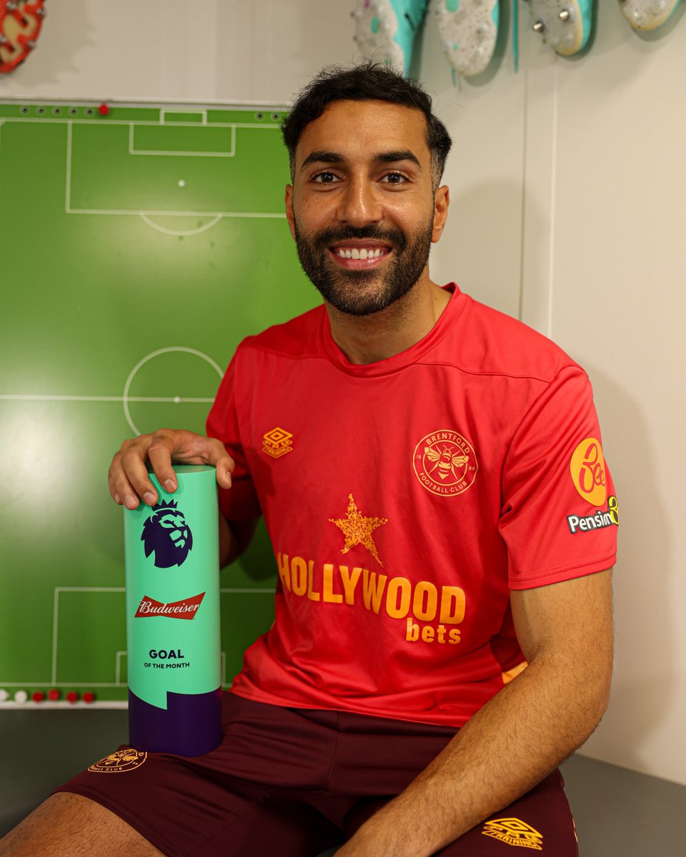 Brentford FC (@brentfordfc) on Twitter photo Saman Ghoddos has won the <a href="/premierleague/">Premier League</a> Goal of the Month award for his stunning strike against Burnley 🙌
Congratulations, Saman 👏 Saman Ghoddos has won the <a href="/premierleague/">Premier League</a> Goal of the Month award for his stunning strike against Burnley 🙌
Congratulations, Saman 👏