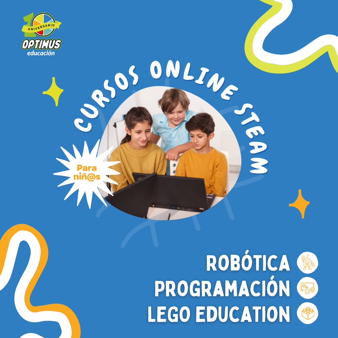 Descubre un mundo de aprendizaje creativo para tus hij<a href="/s/">『S』</a> con nuestros cursos online STEAM 🚀

🌟 En Optimus Educación, ofrecemos emocionantes cursos de Robótica, Programación y LEGO Education diseñados para inspirar y educar a niñ@s en las tecnologías del futuro👌

📲 633 461 142