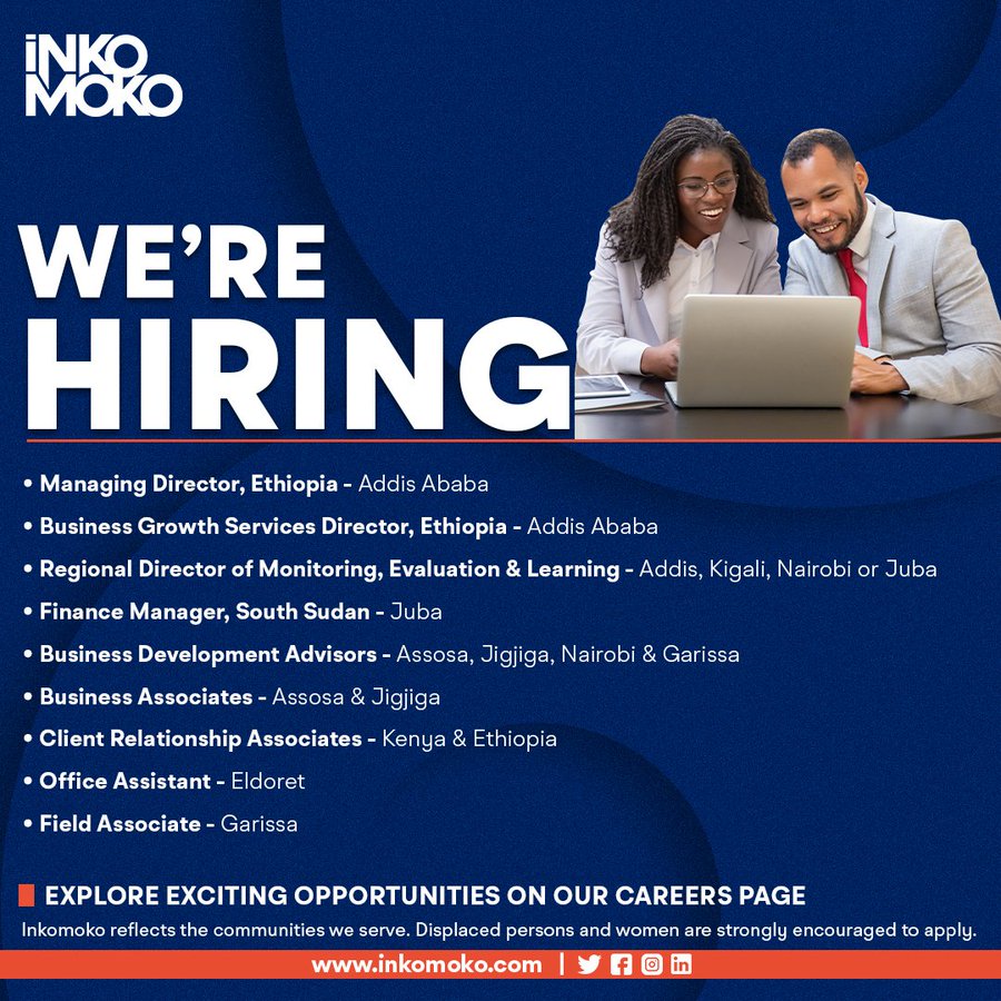 Multiple job positions at INKOMOKO Different dates Nov 2023