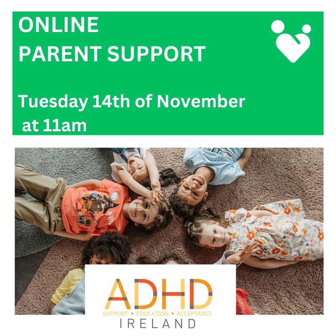 adhdireland's tweet photo. Safe space for parents to exchange experience and knowledge 🫶 Only few tickets left. 
Free registration -> https://t.co/lGxCZgTapS https://t.co/7FxRC56skt