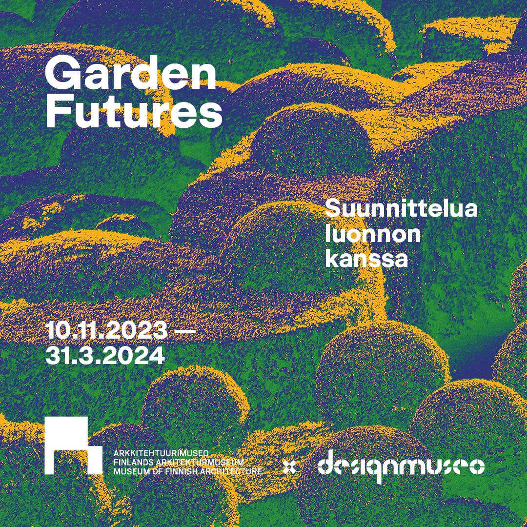 Arkkitehtuurimuseon ja @DesignmuseoFI ensimmäinen yhteisnäyttely #GardenFutures: Suunnittelua luonnon kanssa on nyt avattu 🤩🌳 Kierroksen voit aloittaa kummasta rakennuksesta tahansa, ja vierailet näyttelyssä yhteislipulla (20/12/12/0e). Tervetuloa!
mfa.fi/en/exhibitions…