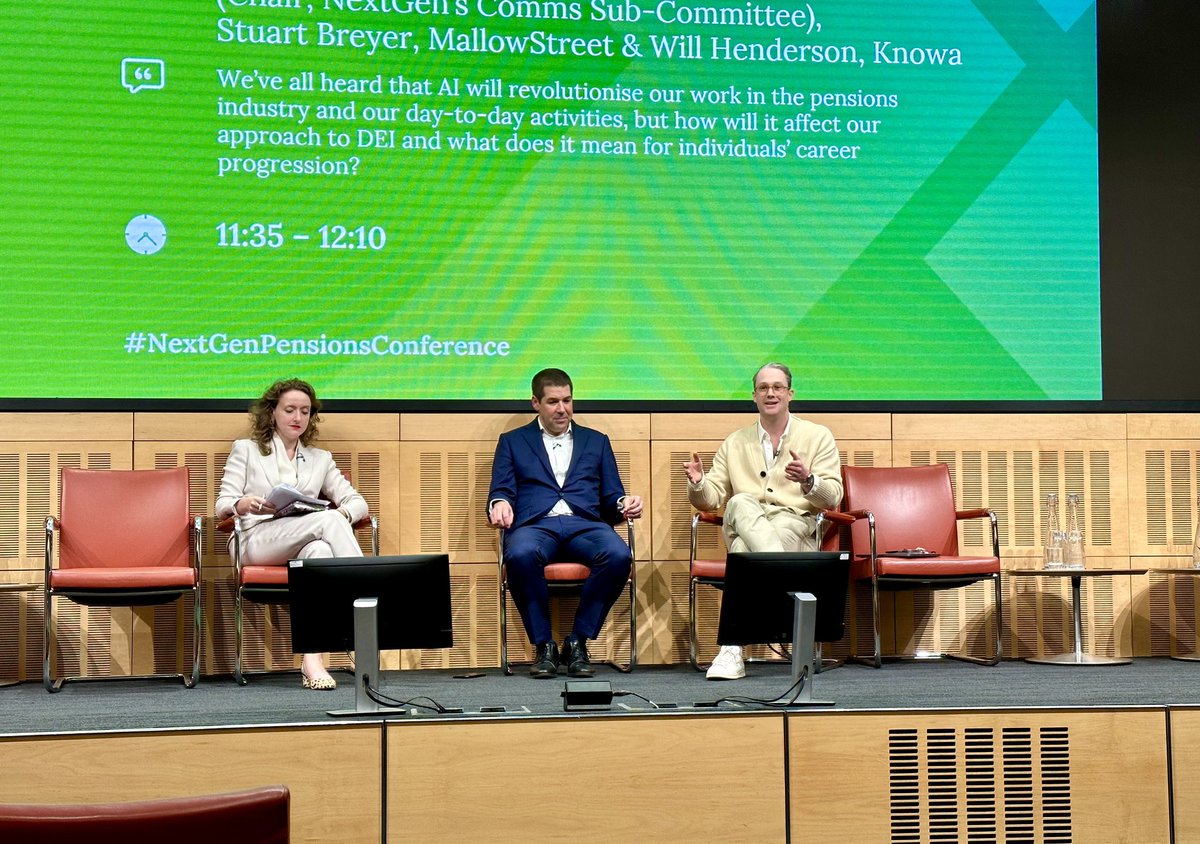 A brilliant morning at our conference with super interesting sessions on a range of topics including DEI within the industry, Growth Mindset, AI and a message from our <a href="/DWPgovuk/">Department for Work and Pensions</a> Pensions Minister 👏

We’re very excited about what the rest of our wonderful conference has in store.