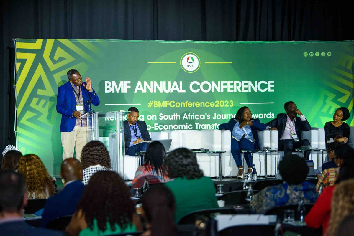 Diving deep into thought-provoking panel discussions at the National #BMFConference! 

Engaging conversations, expert insights, and your burning questions addressed in real-time. The dialogue continues! 
#BMFConference #TransformingSouthAfrica #SocioEconomicTransformation