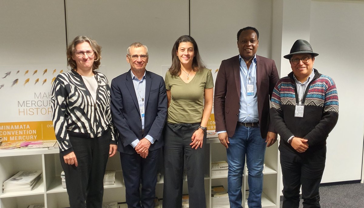 Thank you Ex Sec David Cooper @hdavidcooper & @UNBiodiversity team for a good discussion on #MinamataCOP5 outcomes and #KMGBF. #MercuryPollution and biodiversity are closely interlinked, we can do more together to support countries to achieve a greater policy coherence