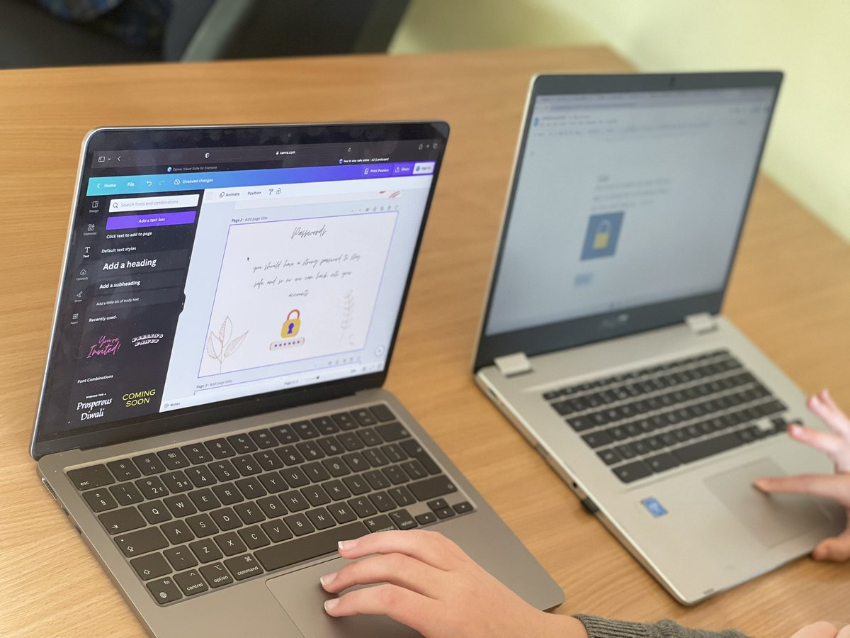 FH_Computing's tweet image. Pupils of Fernhill School celebrating #Computing #Science week. They are working on Cybersecurity Awareness campaign