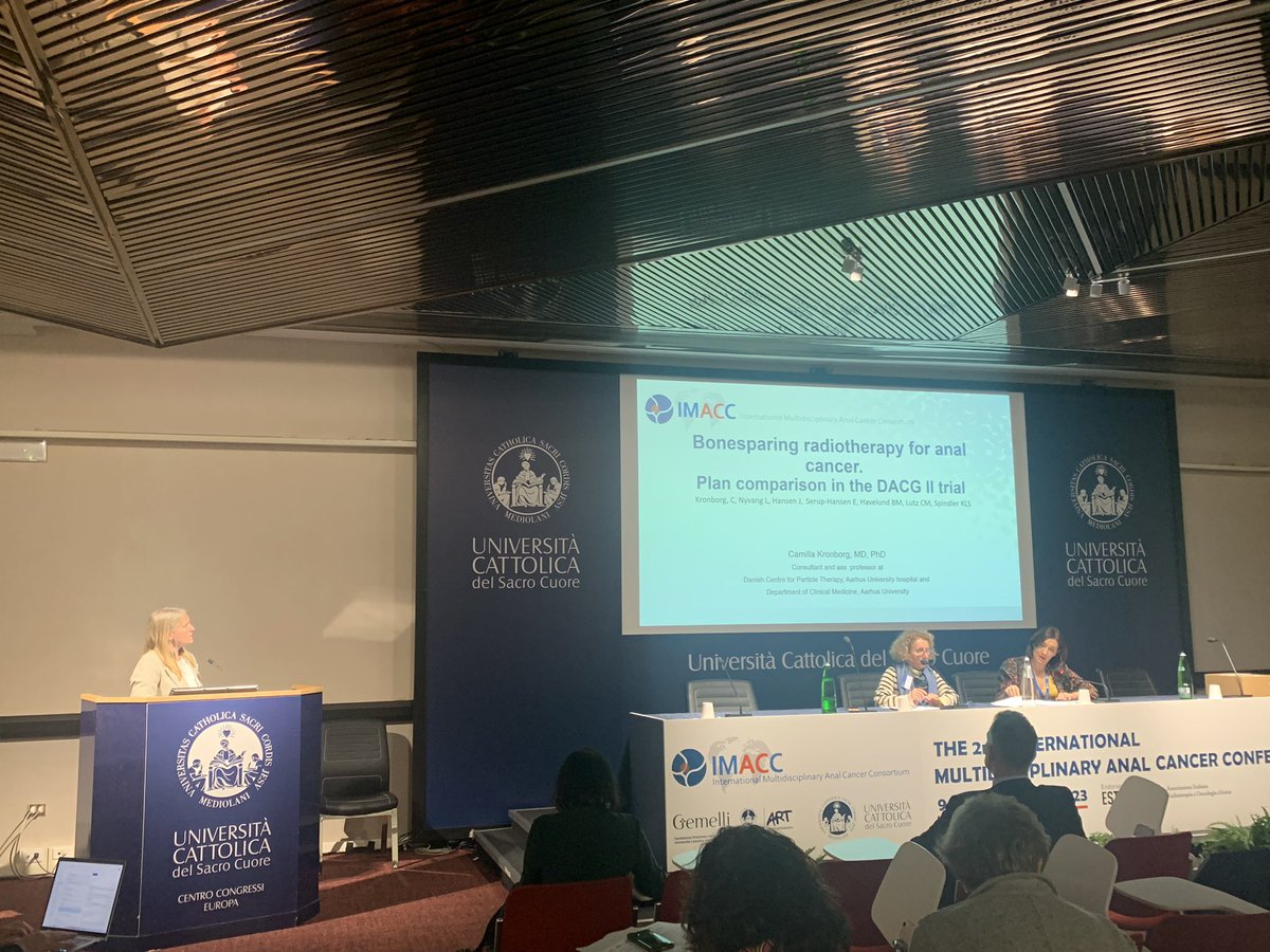 Karenlwind's tweet photo. Day two at #IMACC2023 with more excellent talks from #DACG on Ethos therapy, Proton therapy, Bonesparing RT and Electron beam RT in #analcancer ��️ https://t.co/PVZayrxA8p