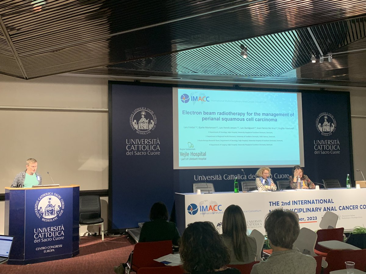 Karenlwind's tweet photo. Day two at #IMACC2023 with more excellent talks from #DACG on Ethos therapy, Proton therapy, Bonesparing RT and Electron beam RT in #analcancer ��️ https://t.co/PVZayrxA8p
