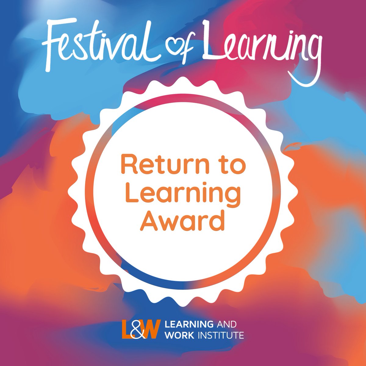 We’re thrilled to sponsor @festival_learn Return to Learning Award 2024, shining a light on an learner who can inspire others to take the leap.🏆 Find out more & nominate: festivaloflearning.org.uk/home/nominate-… #FestivalofLearning #LifelongLearningWeek