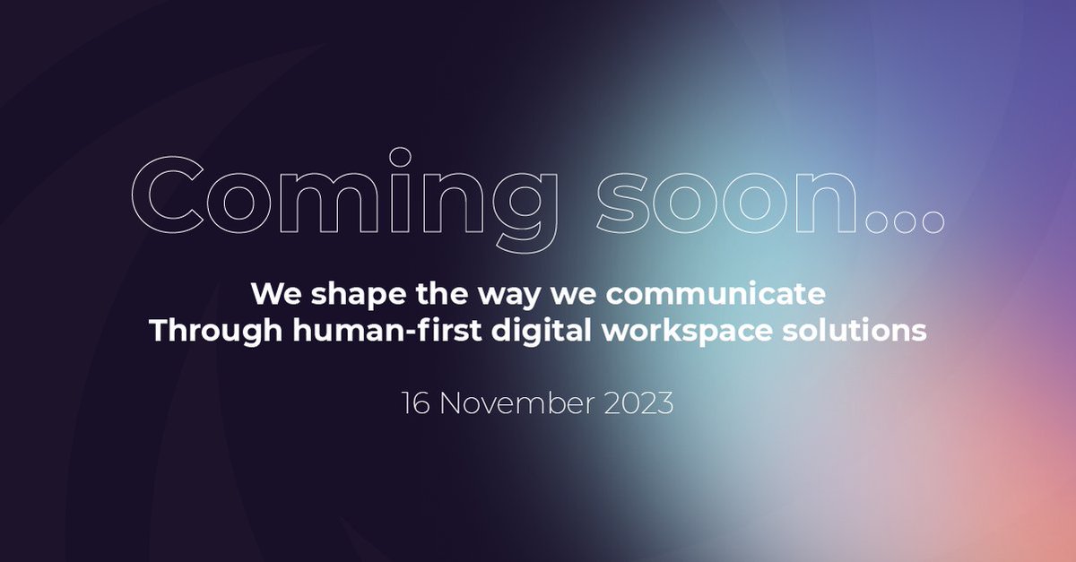 Econocom_UK (@econocom_uk) on Twitter photo Shaping the way we communicate... coming soon
#comingsoon #spreadtheword #globalimpact #innovation #audiovisual #collaboration #technology #digitaltransformation Shaping the way we communicate... coming soon
#comingsoon #spreadtheword #globalimpact #innovation #audiovisual #collaboration #technology #digitaltransformation