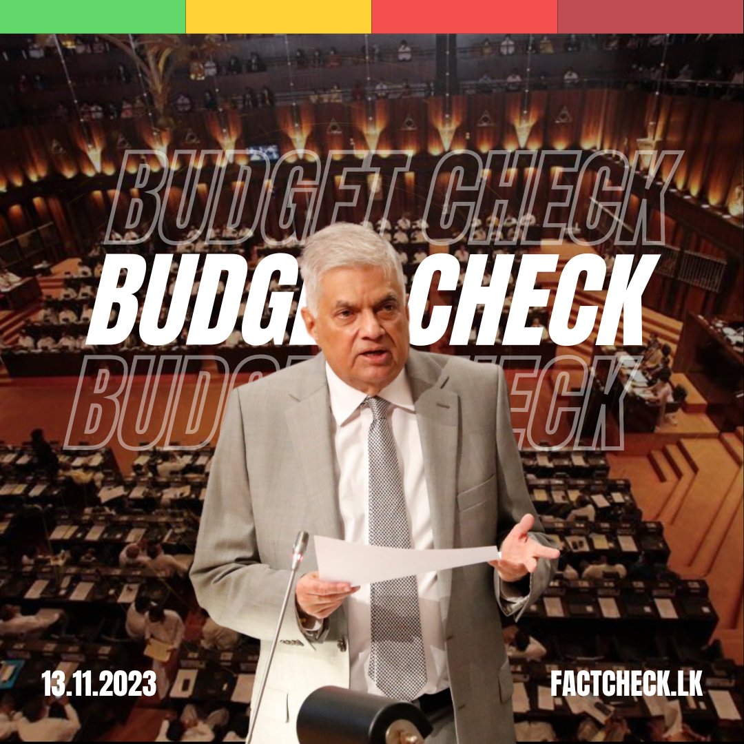 factchecklka's tweet photo. Want to know what's true and what's not in the 2024 Budget?🧾💰
Watch this space for the live fact-checking of the Budget.
#FactChecklk #BudgetCheck https://t.co/4Ph0me2tJB