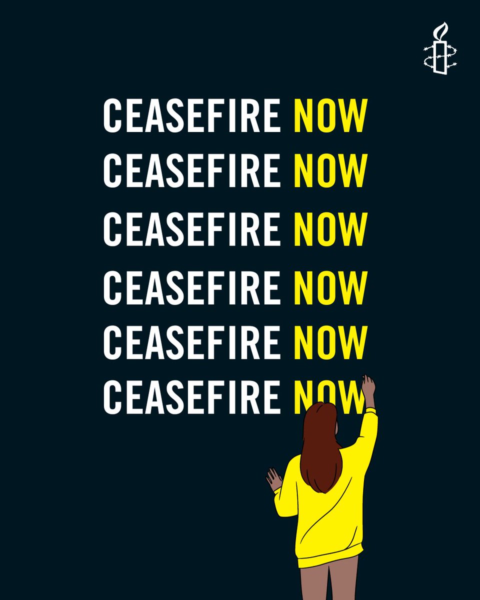 Over one million people across the world have already signed our petition to demand an immediate ceasefire to end the unparalleled escalation of hostilities in Gaza. Demand a ceasefire NOW amnesty.ie/gaza-ceasefire/