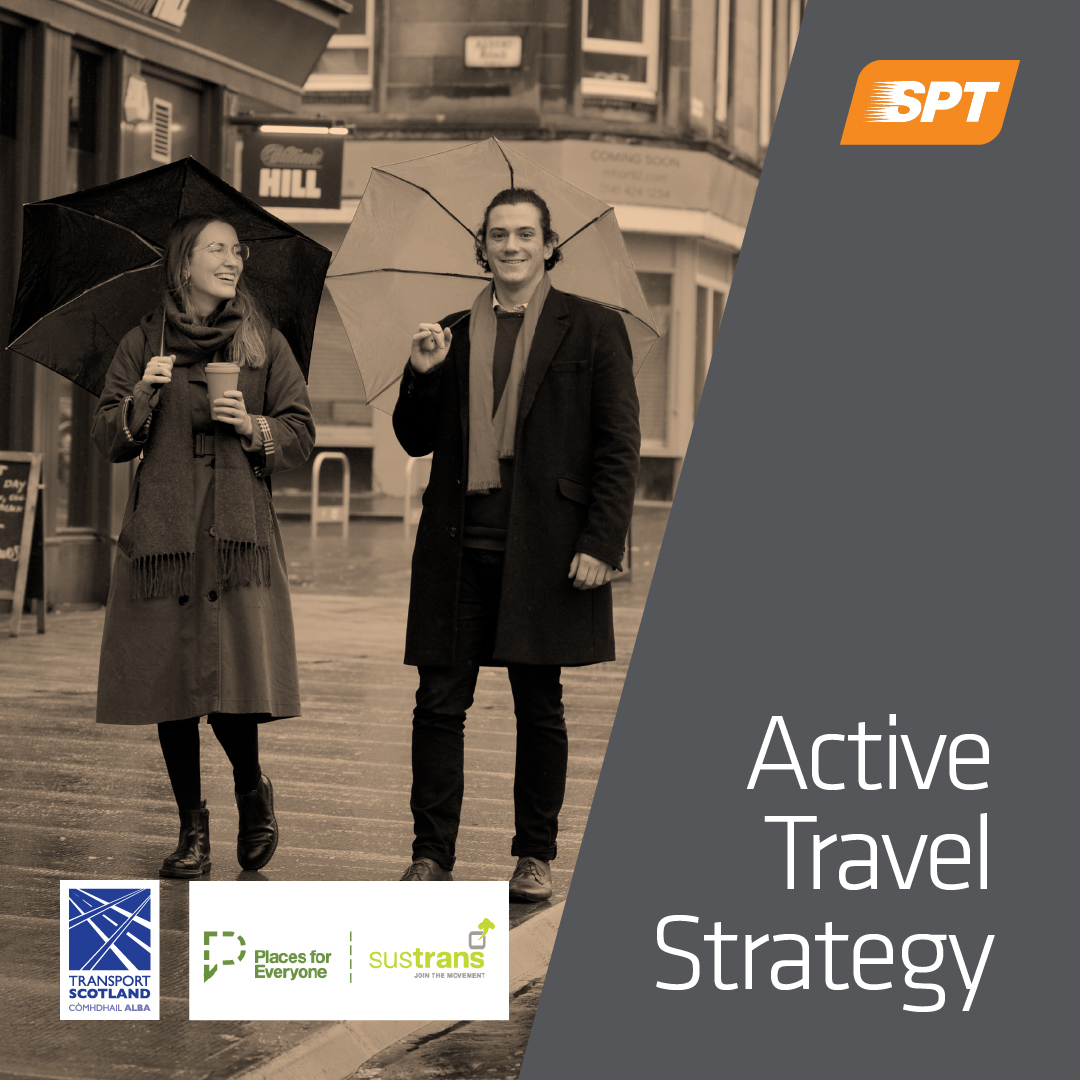 SPTCorporate (@sptcorporate) on Twitter photo Don’t miss your chance to have your say.
The public engagement for our Active Travel Strategy closes on Sunday 12 November.
Submit your views via our survey.
spt.co.uk/active-future/
<a href="/SustransScot/">Sustrans Scotland</a> <a href="/transcotland/">Transport Scotland</a> Don’t miss your chance to have your say.
The public engagement for our Active Travel Strategy closes on Sunday 12 November.
Submit your views via our survey.
spt.co.uk/active-future/
<a href="/SustransScot/">Sustrans Scotland</a> <a href="/transcotland/">Transport Scotland</a>