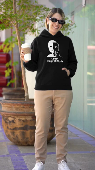 trendsync's tweet image. 🎭💰 Navigating the 9 to 5 maze with a smile! 😅 Embrace the art of 'Faking it till Payday' humor – where confidence meets the paycheck. Perfect for anyone who knows the struggle! 

#CareerHumor #WorkplaceSurvival #FakingItTillPayday