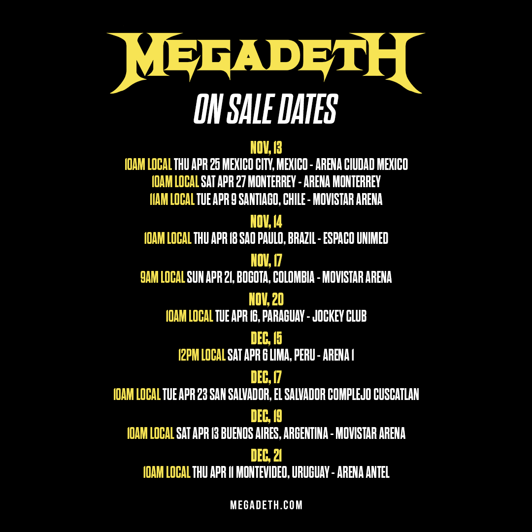 Megadeth tweet picture