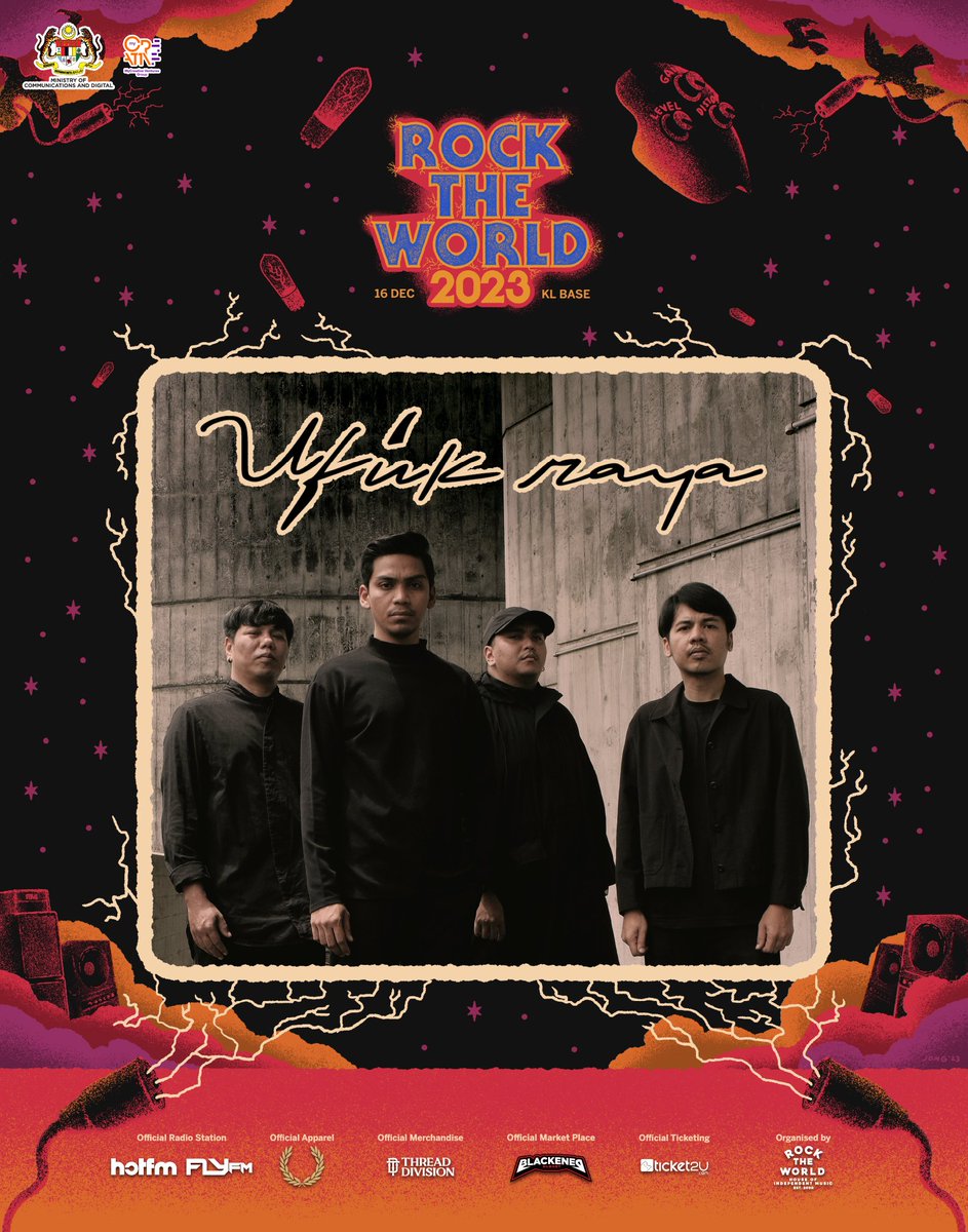 Step into the enchanting world of UFUK RAYA, the post-rock architects, as they sculpt ethereal realms that go beyond boundaries at Rock The World Festival 2023! 🌌✨🎶 

⚡️ 16 Disember 2023
📍 KL BASE (Bandar Malaysia)

🛒 Tiket di bio atau 👉👇 rocktheworldfest.com 

#RTW2023