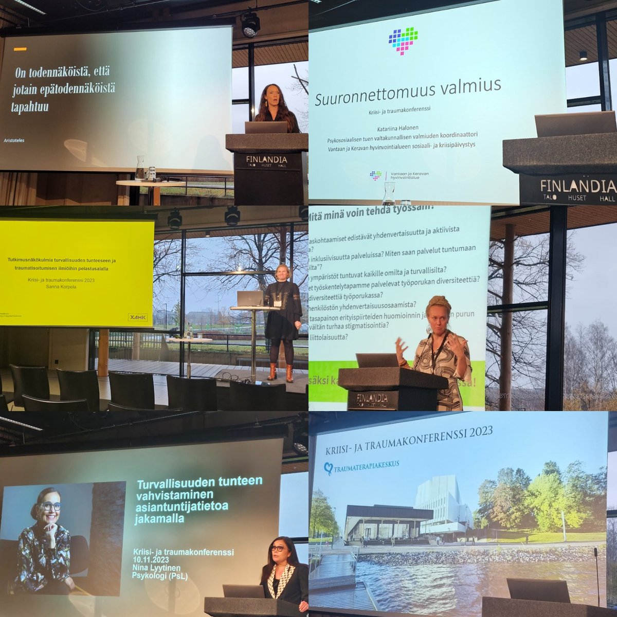 Kriisi- ja traumakonferensissa uusimman ja ajankohtaisimman tiedon sekä tutkimuksen äärellä. Yhtenä teemana pääsimme esittelemään soten suuronnettomuus valmiutta
#suuronnettomuus 
#valmius
#varautuminen 
#kriisijatraumakonferenssi2023