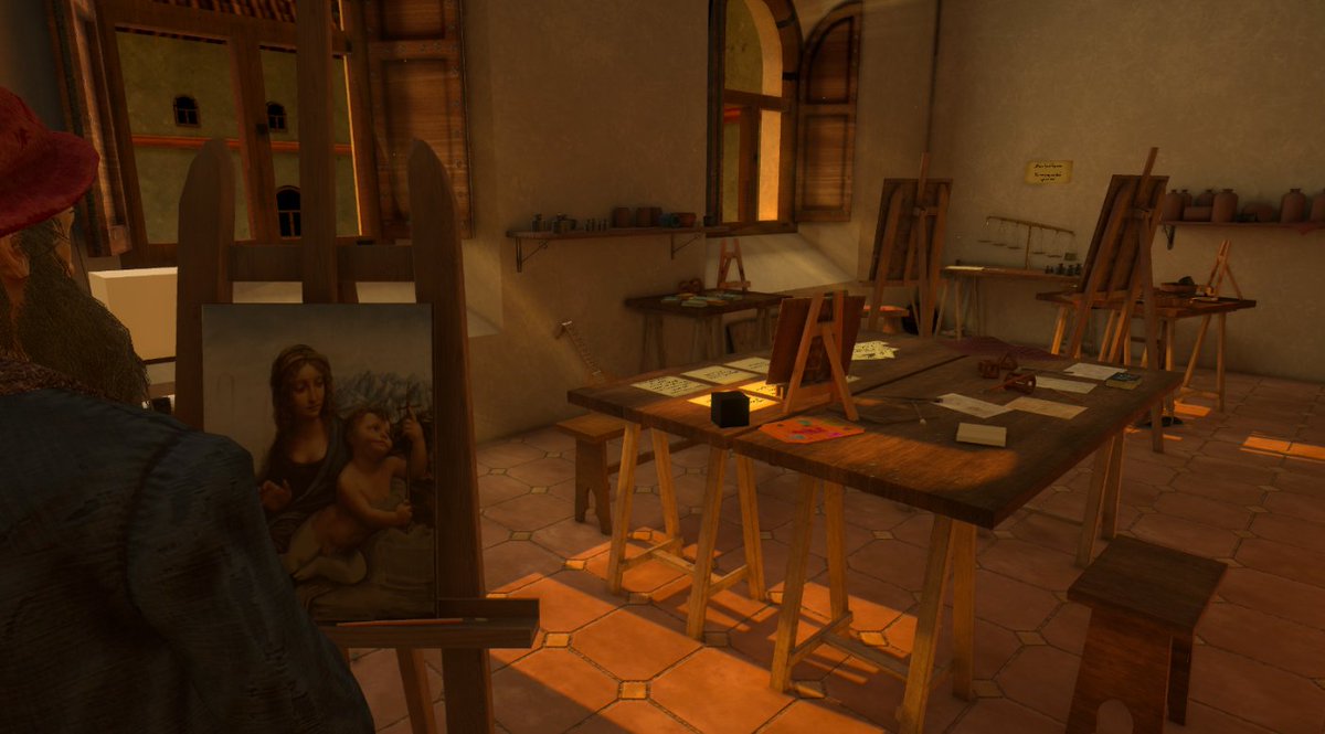 Leonardo da Vinci VR is available on Sidequest!!

Dive into this educational VR experience in which you embody a newly arrived apprentice to Leonardo da Vinci’s workshop 🤓

👇👇👇🔥🔥🔥
sidequestvr.com/app/15322/leon…

#gamedev #screenshotsaturday #vr