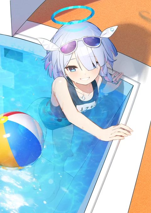 スク水アロナちゃん!  #ブルアカ