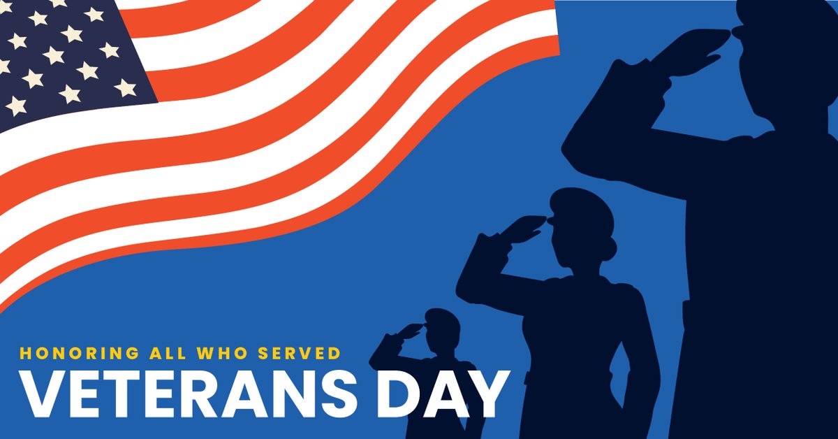 Today, and every day, we honor and salute you. Thank you for your service, your sacrifice, and the example you set for us all. May your Veterans Day be filled with gratitude, reflection, and the appreciation you so richly deserve. #VeteransDay