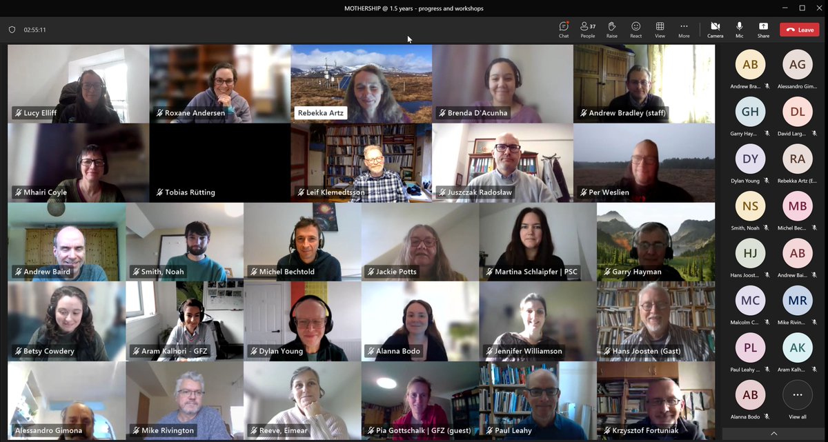 PIs and project partners from many EU countries meeting online today for the 1.5 year #UKRI @PeatMothership progress meeting and workshops. Really encouraging to see how peatland science is progressing. #PeatlandScience #PeatTwitter
