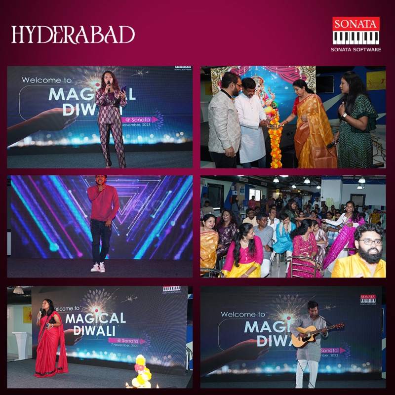 Sonata_Software's tweet photo. Celebrating the Festival of Lights, Diwali, was a magical affair at Sonata! Our offices came alive with radiant lights, vibrant rangoli, and traditional attire. 

Catch a glimpse of the festivities here!

#Diwali #diwalicelebration #festivaloflights #festival #officecelebration https://t.co/KFsDziuH2i