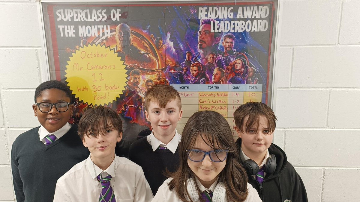 Many congratulations to Aiden, Codie, Erin, Carl and Weronika who were the S1 Reading Superheroes for October! Well done, everyone!
<a href="/St_Andrews_Acad/">St Andrew's Academy</a>