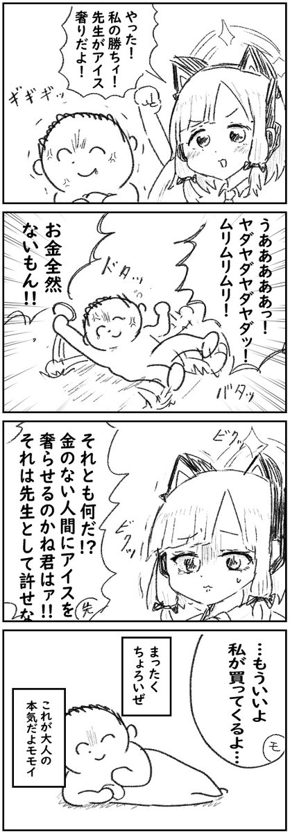 モモイに勝つ方法 4コマ
 #ブルアカ 