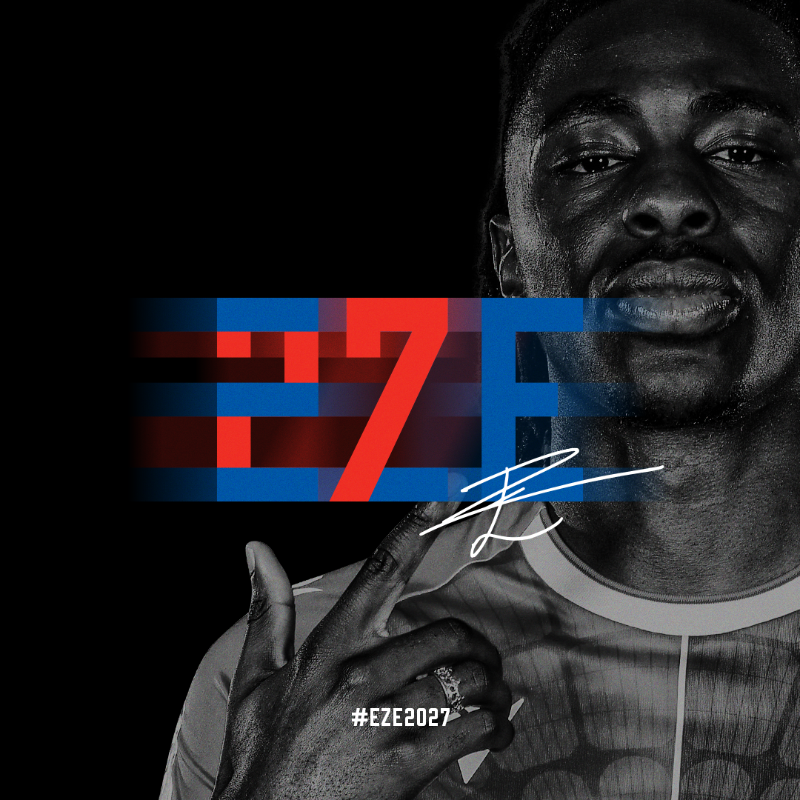 CPFC's tweet photo. #EZE2027

We're delighted to announce that @EbereEze10 has signed a new long-term contract with the club ❤️💙